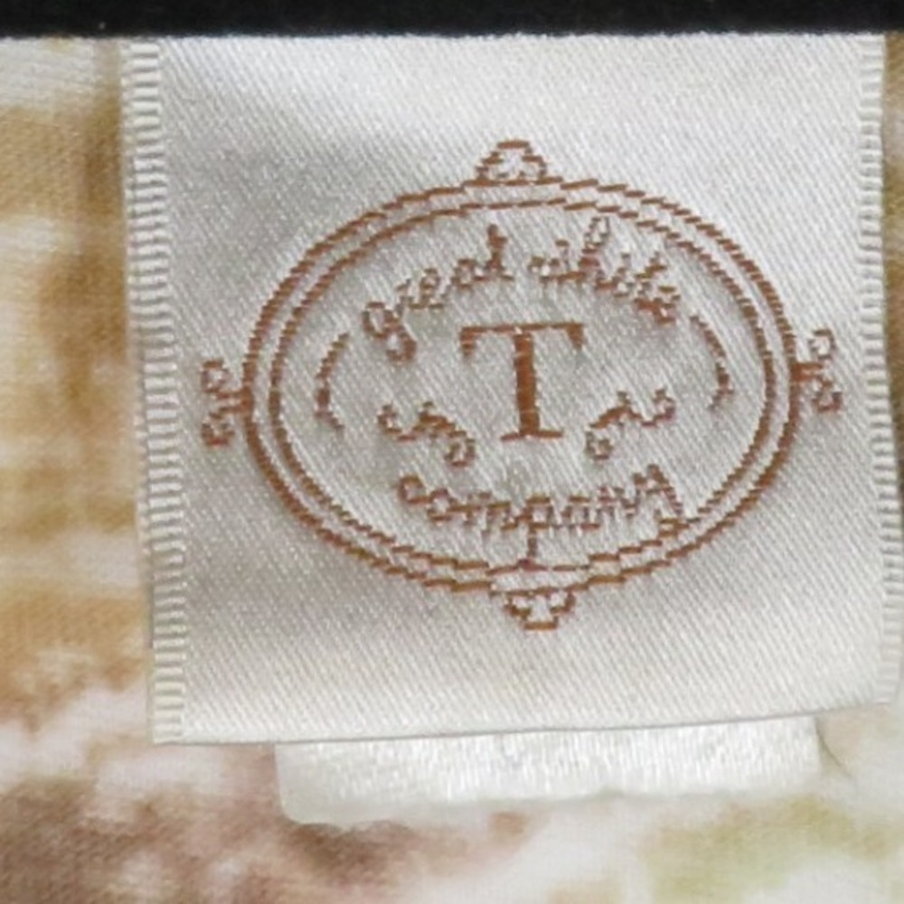 Great‎ White T Company Tunic Top Women's Short Sleeve Brown Beige Patterned - Picture 6 of 8